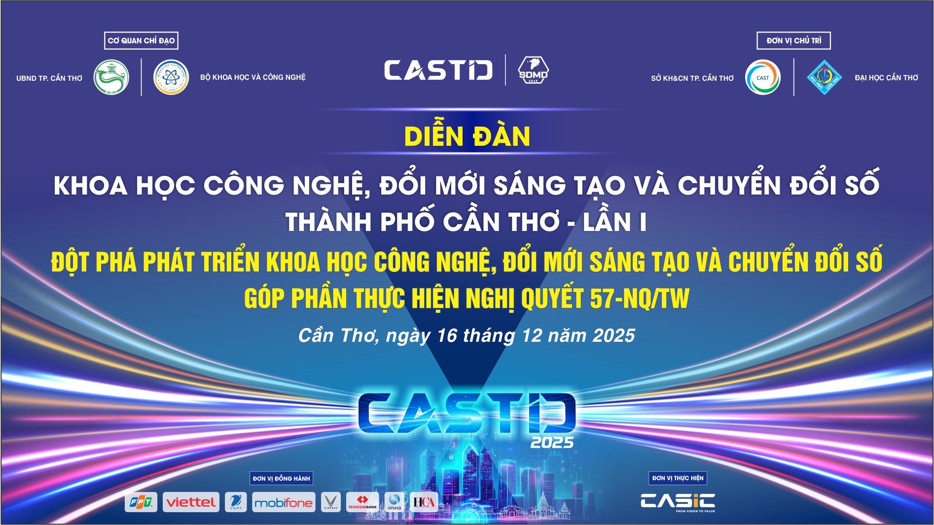 DIỄN ĐÀN KHOA HỌC CÔNG NGHỆ, ĐỔI MỚI SÁNG TẠO VÀ CHUYỂN ĐỔI SỐ THÀNH PHỐ CẦN THƠ - LẦN THỨ NHẤT