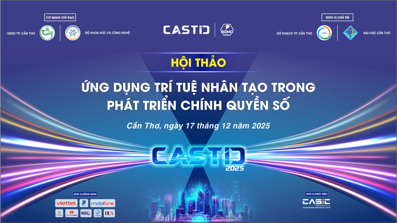 HỘI THẢO ỨNG DỤNG TRÍ TUỆ NHÂN TẠO TRONG PHÁT TRIỂN CHÍNH QUYỀN SỐ