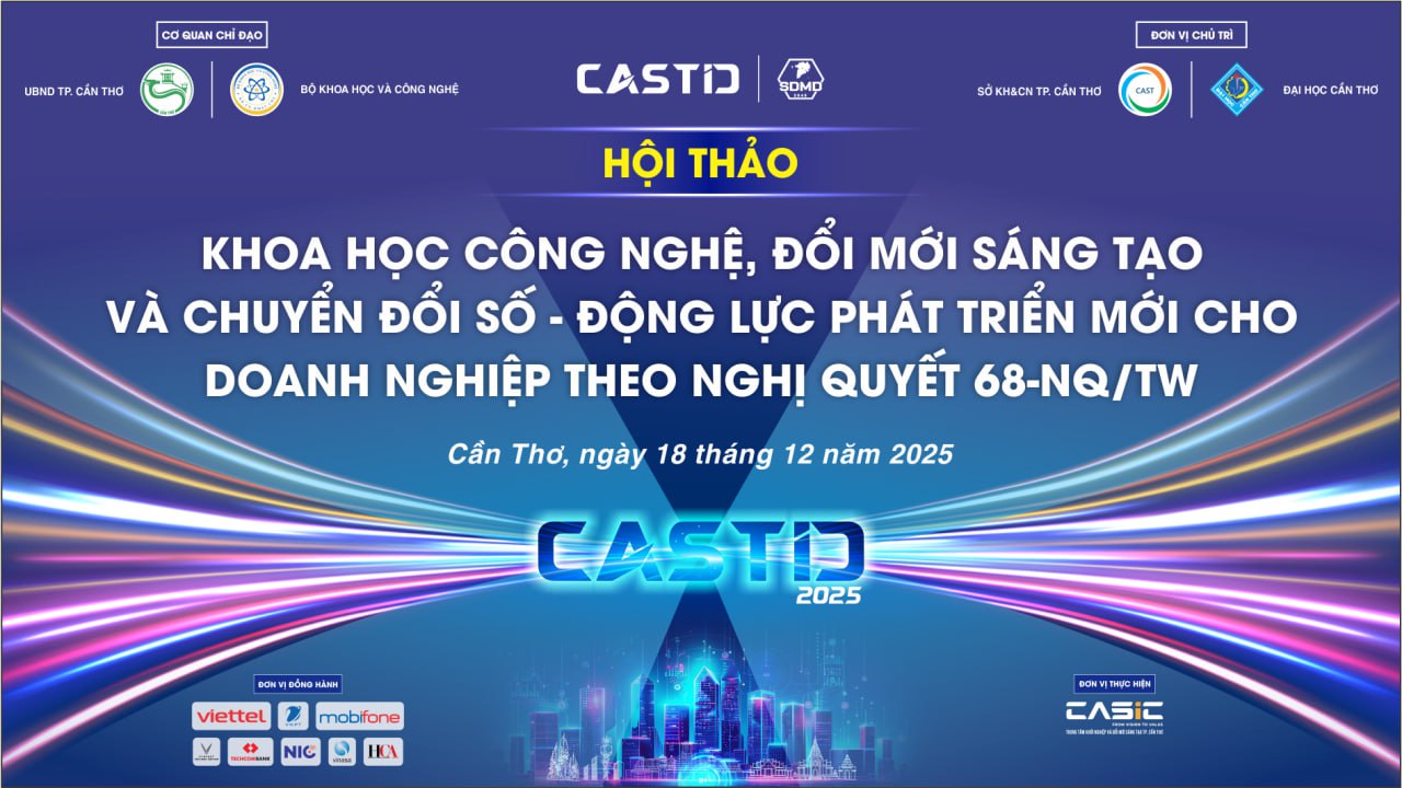 HỘI THẢO KHOA HỌC CÔNG NGHỆ, ĐỔI MỚI SÁNG TẠO VÀ CHUYỂN ĐỔI SỐ – ĐỘNG LỰC PHÁT TRIỂN MỚI CHO DOANH NGHIỆP THEO NGHỊ QUYẾT 68-NQ/TW